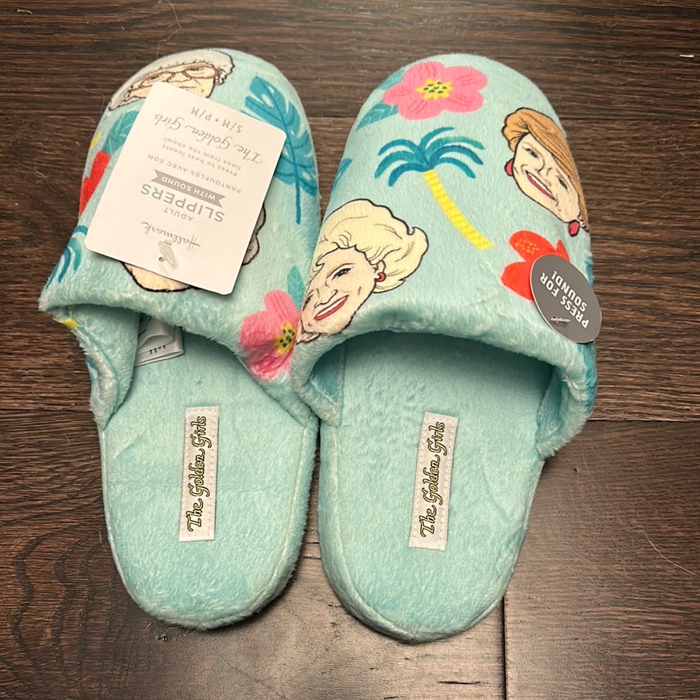 The Golden Girls Blue Slippers